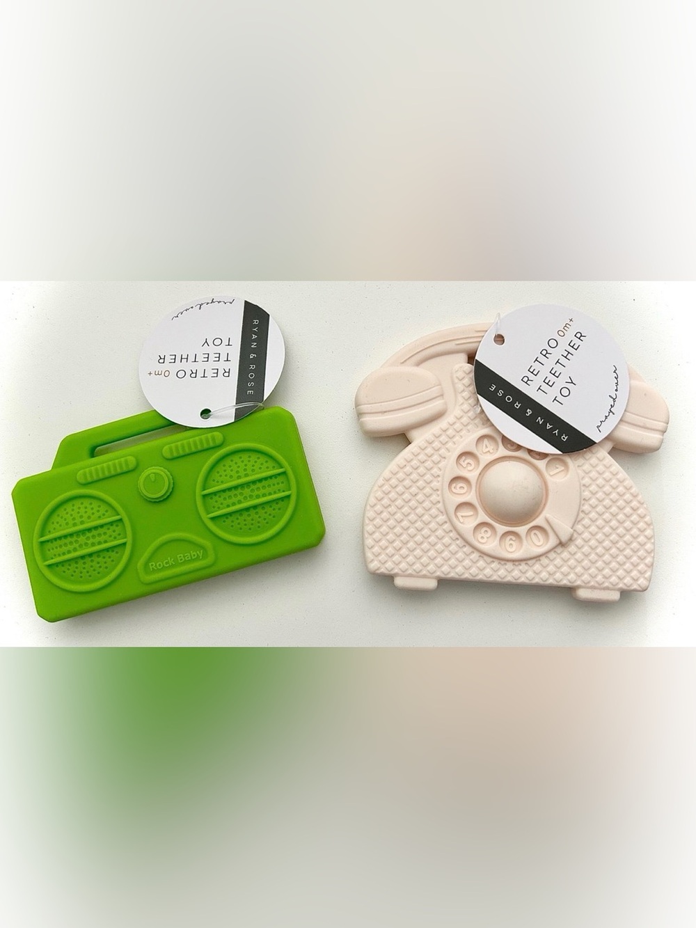Ryan & Rose 2 Pack of Retro Baby Teethers - Picture 2 of 4
